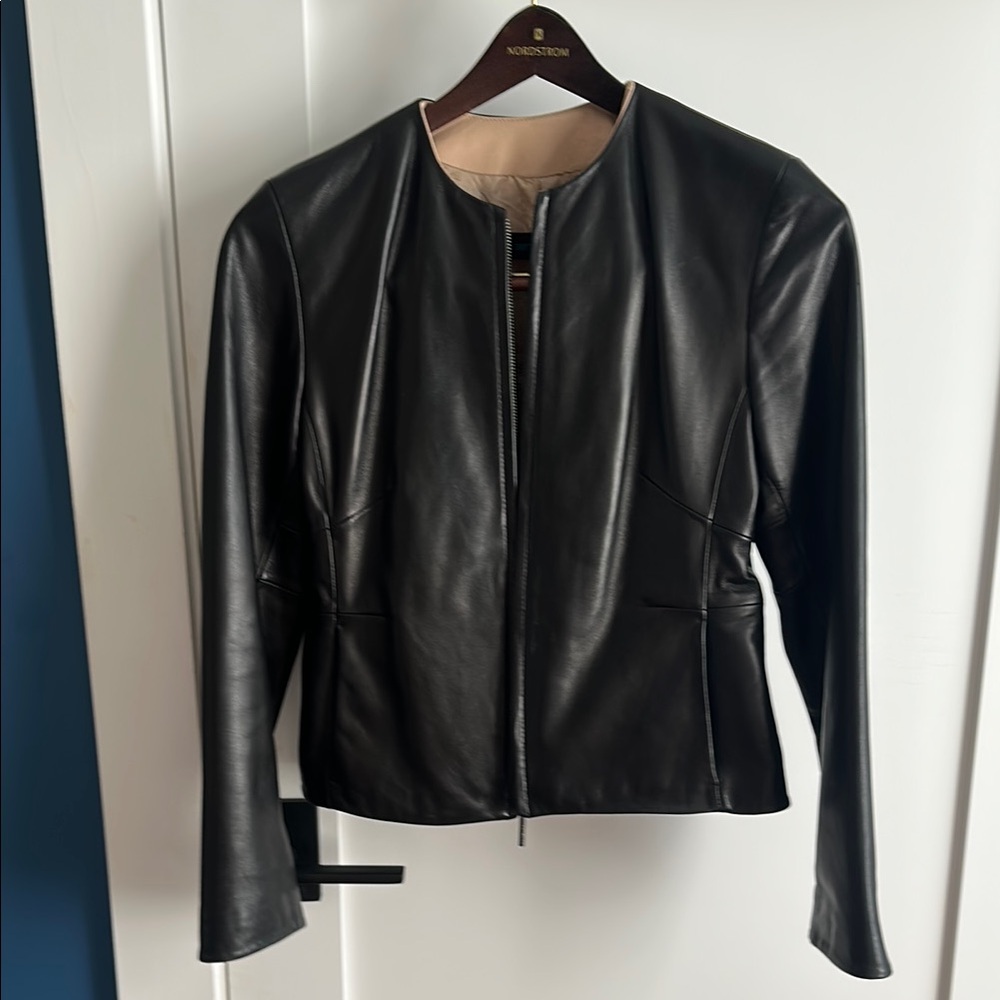 Nordstrom Black Leather Jacket